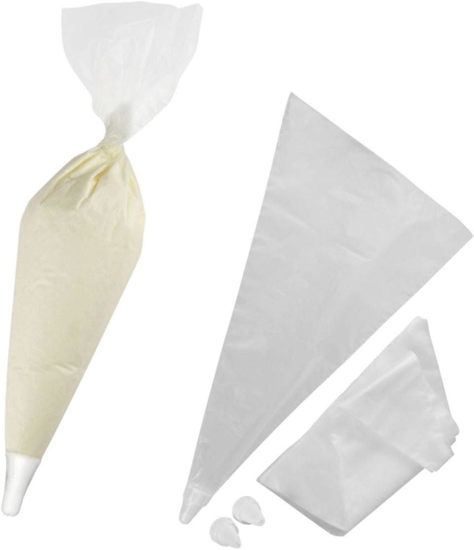 Zenker Set van 40 wegwerp spuitzakken en 6 herbruikbare plastic 32 cm