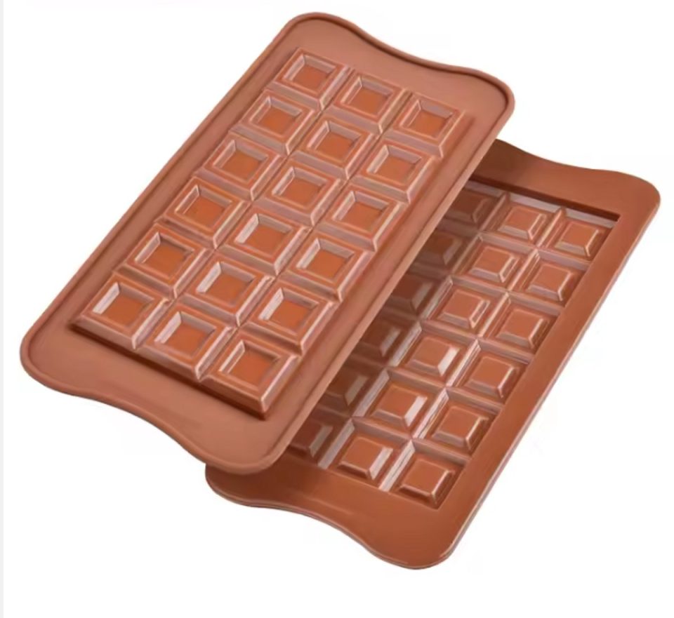 Lukardie chocolade Vorm Blokjes 22,5 x 10,5 cm (2 stuks)