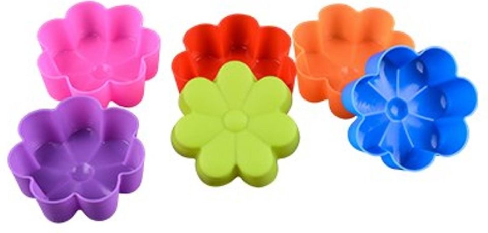 MerkIoos 12X Siliconen cupcake mal Set van 12
