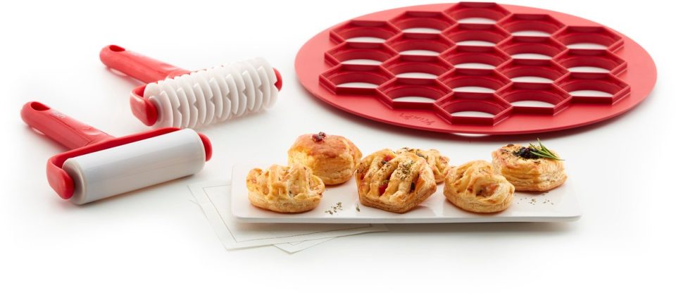 Lékué bakvorm Mini Taartjes Set Red