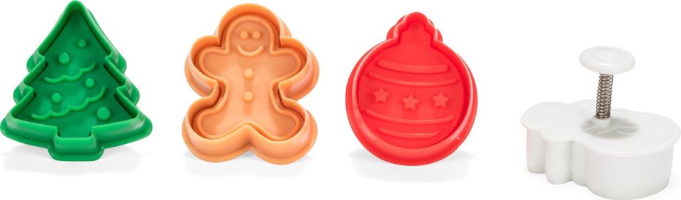 Patisse uitsteekvormen set met uitdrukker (4 stuks)