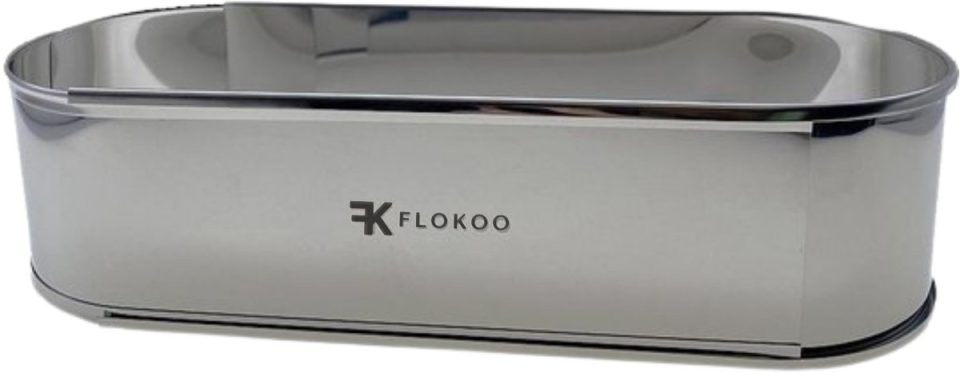 Flokoo Roestvrijstalen sloffenring Verstelbaar Bakframe 40 cm
