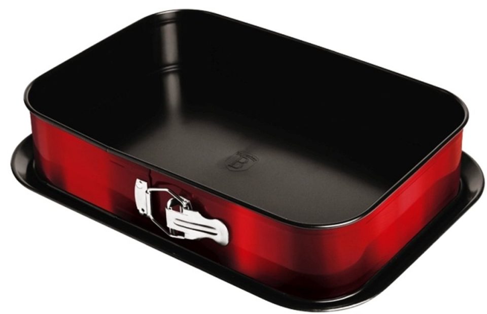 BerlingerHaus bakvorm 2-in-1 met antiaanbaklaag uit de Burgundy Metallic Line 39 x 27 x 7,5 cm