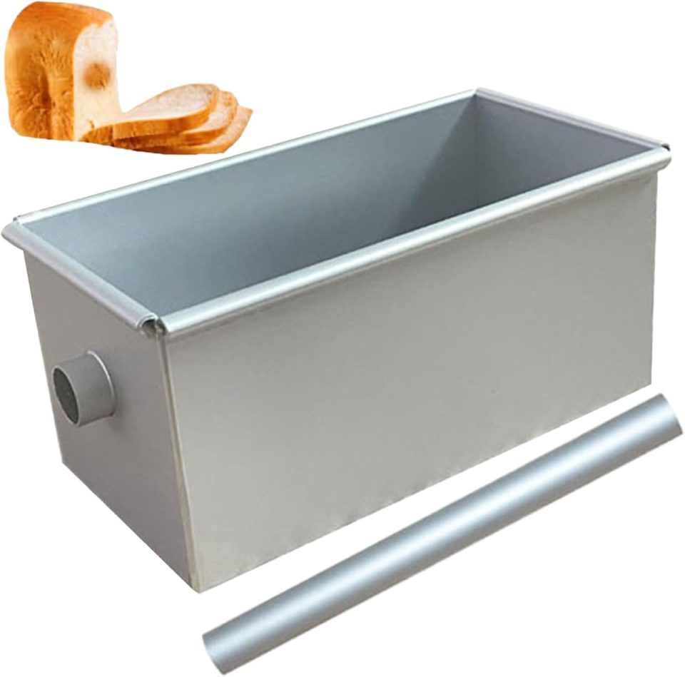 Geen handelsmerk Broodvorm Mini rechthoekige Broodvorm van aluminiumlegering 18 x 9 x 8,8 cm