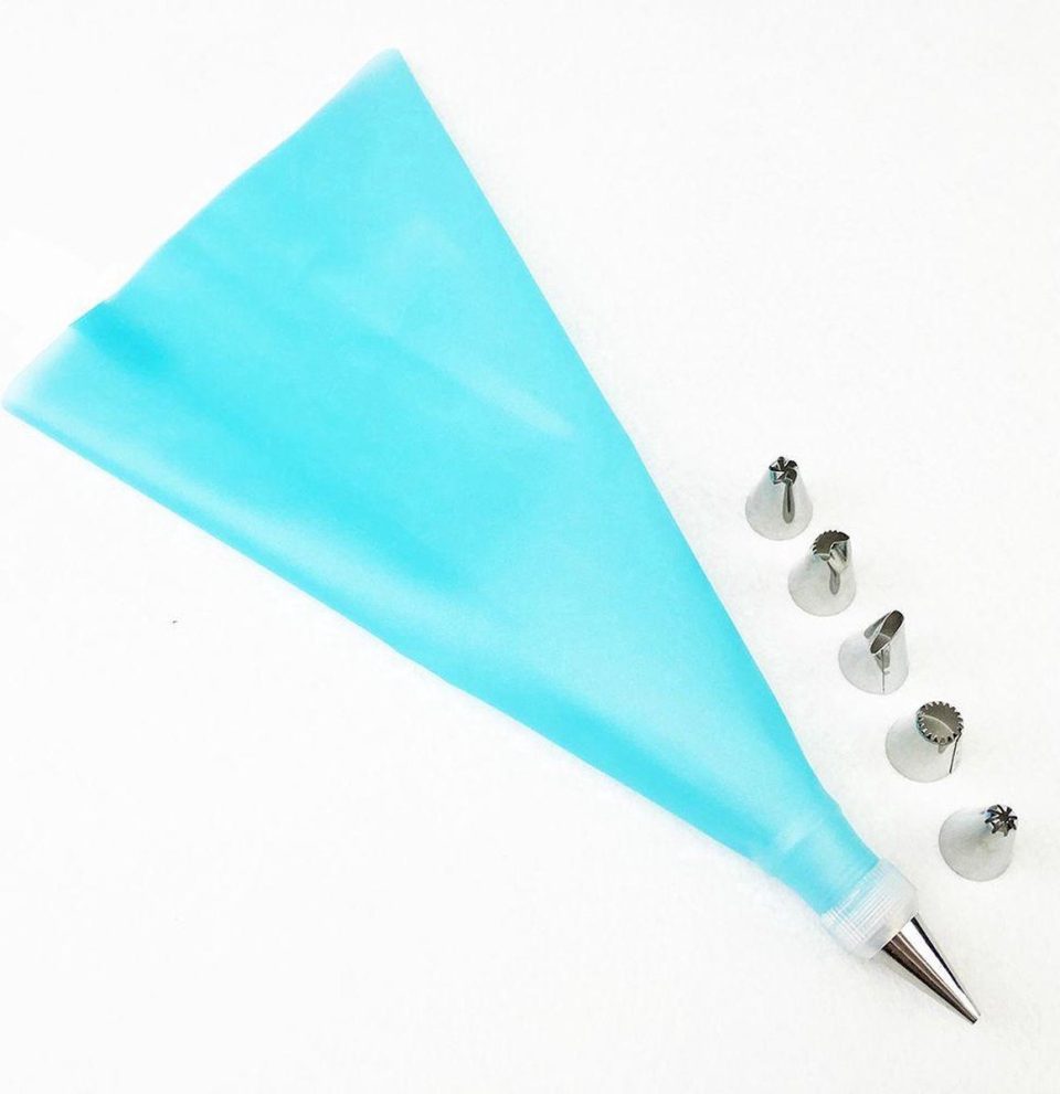 Heble® spuitzak *** met 6 mondjes Blauw