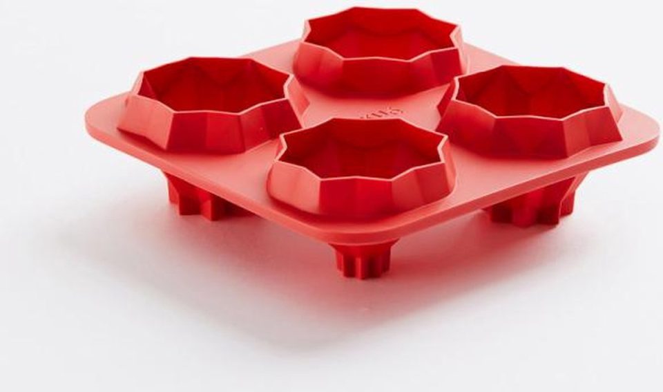 Lékué bakvorm Origami Bites Piramids uit silicone 14 x 14 x 4,1 cm