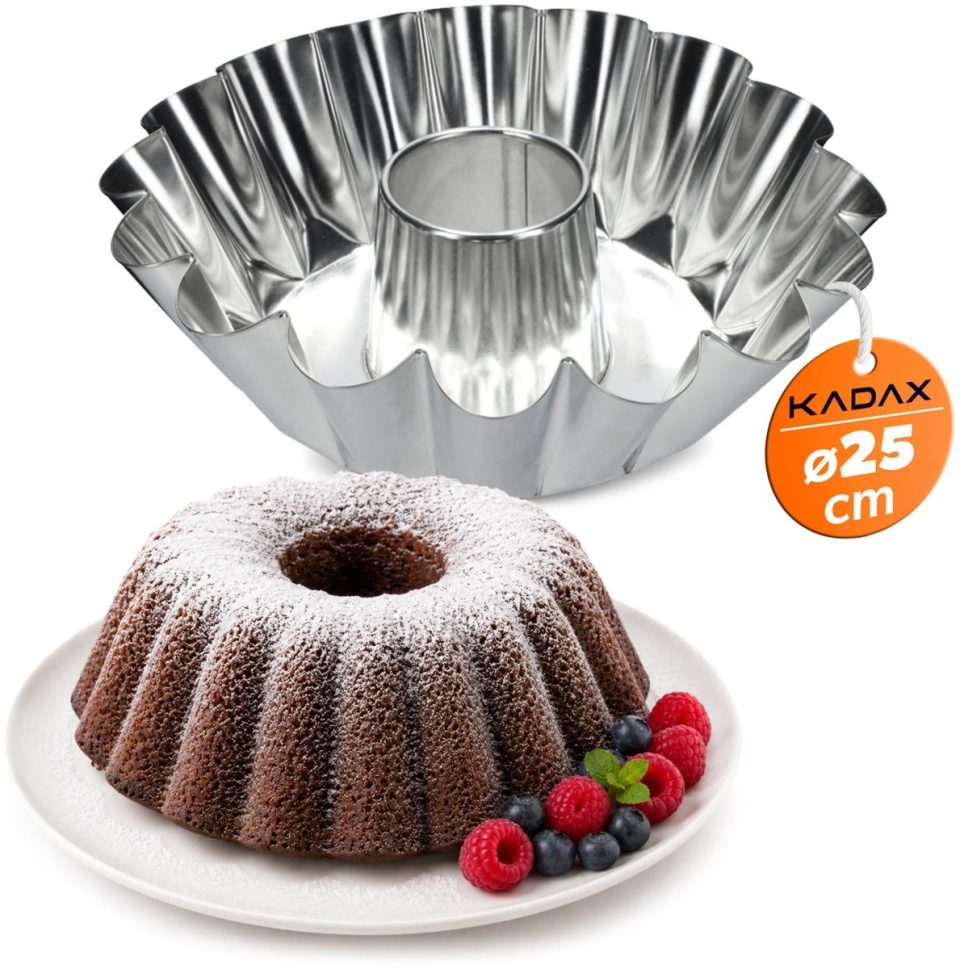 Kadax cakevorm Gugelhupfvorm, van verzinkt plaatstaal 25 cm