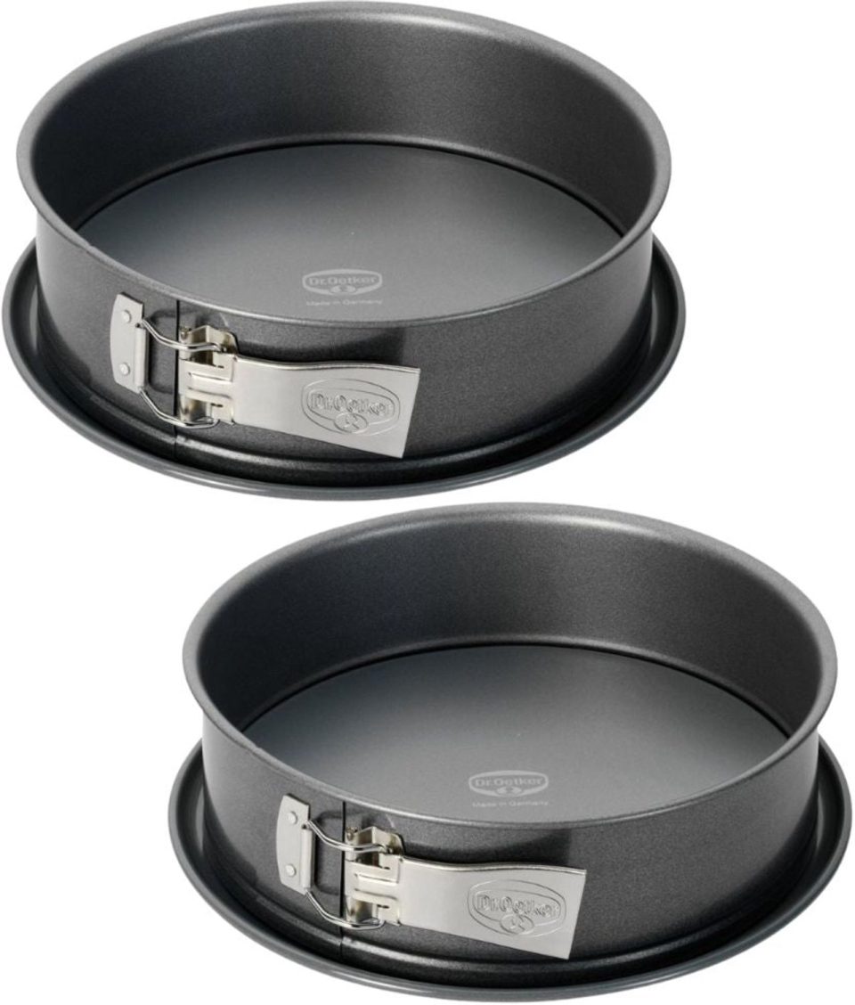 Dr. Oetker Set van 2 ronde springvormen van Dr. 28 cm