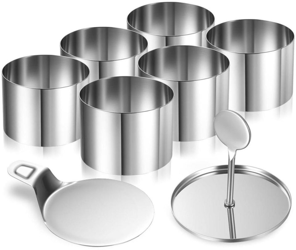 Sstrwgood taartvormen Set 7,7 x 5,4 cm (8 stuks)