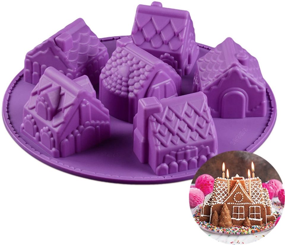 Famanu Siliconen bakvormen voor chocolade en cupcakes met kerstthema's