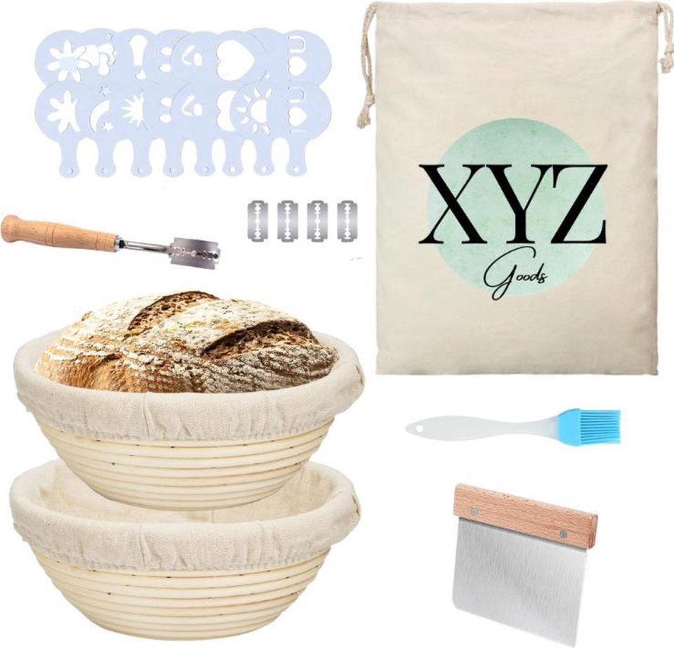 XYZ Goods Rijsmandje inclusief Deegkleed Ø 23 cm