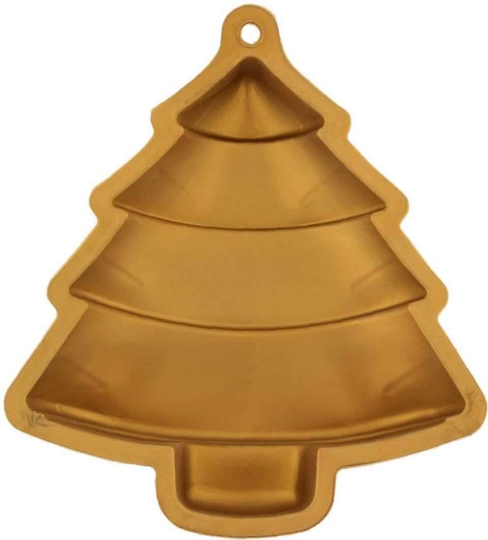 AM63 siliconen bakvorm Kerstboom Goud
