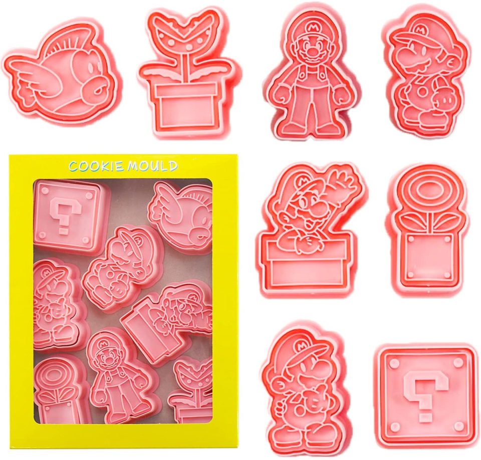 Wayxmax koekjesvormpjes voor kinderen koekjesvorm met cartoonmotief (8 stuks)