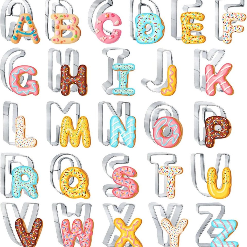 Daity 26-delige alfabet koekjesvormenset