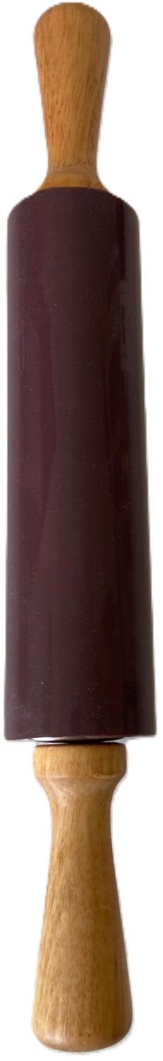 Cosy&Trendy deegroller hout met paars rubber