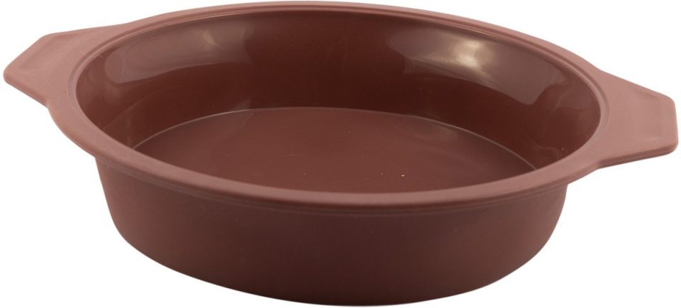 Point-Virgule taartvorm ronde uit platinum silicone silicone Vintage Maroon 24 cm