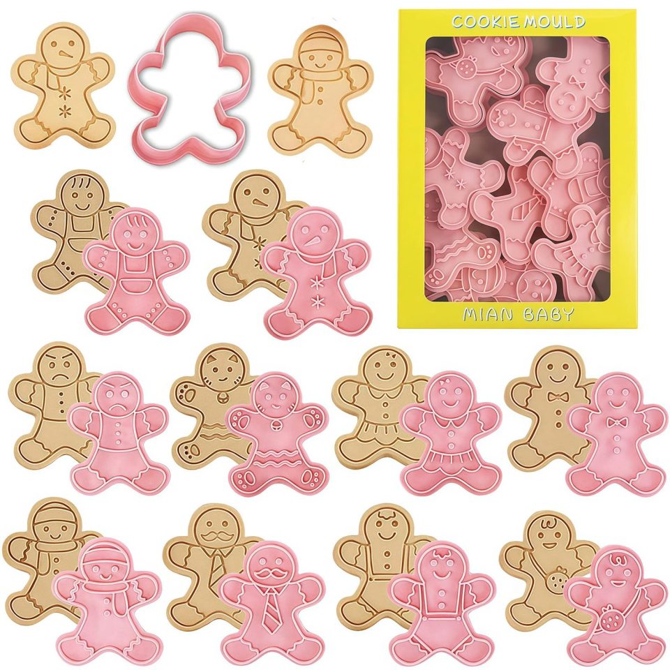 Famanu Uitsteekvormen set van voor Kerstmis (10 stuks)