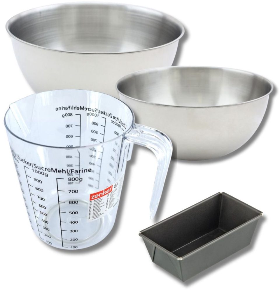 Zenker Bakkerset met mini cakevorm 2 mengkommen 16 cm