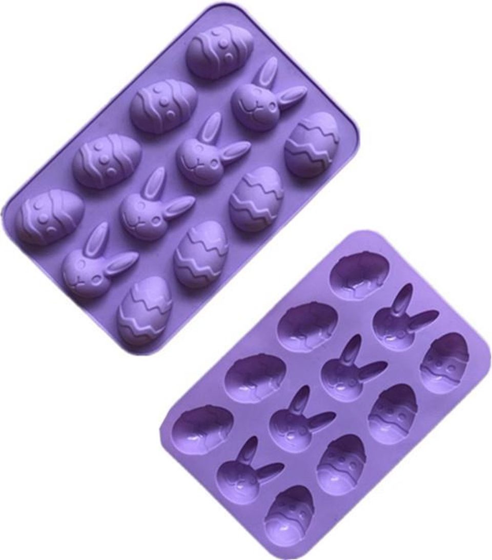 ProductGoods siliconen bakvorm Paasei en Paashaas (12 stuks)
