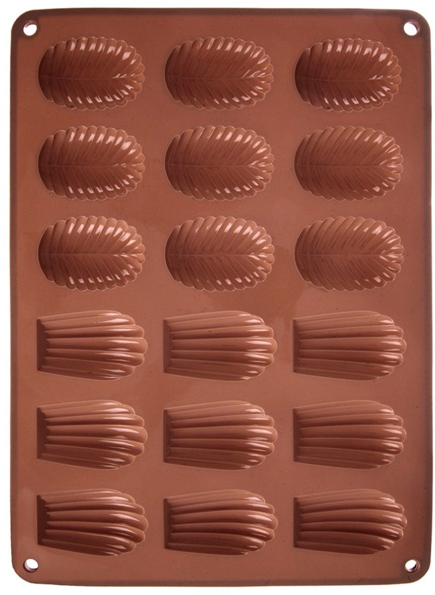 Orion Koekjesvorm en Pralinevorm Silicone Bruin Bakvorm 34 x 25 x 1 cm