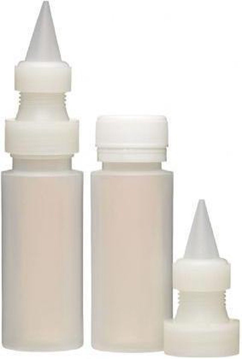 KitchenCraft Set van twee icing flesjes met fijn spuitmondje Sweetly Does It