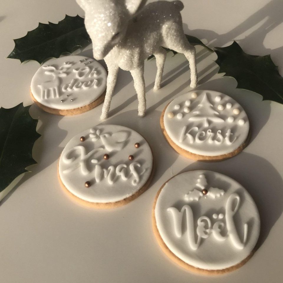 Meer van Moos 4 x Kerststempels fondantstempels kerstkoekjes vormen