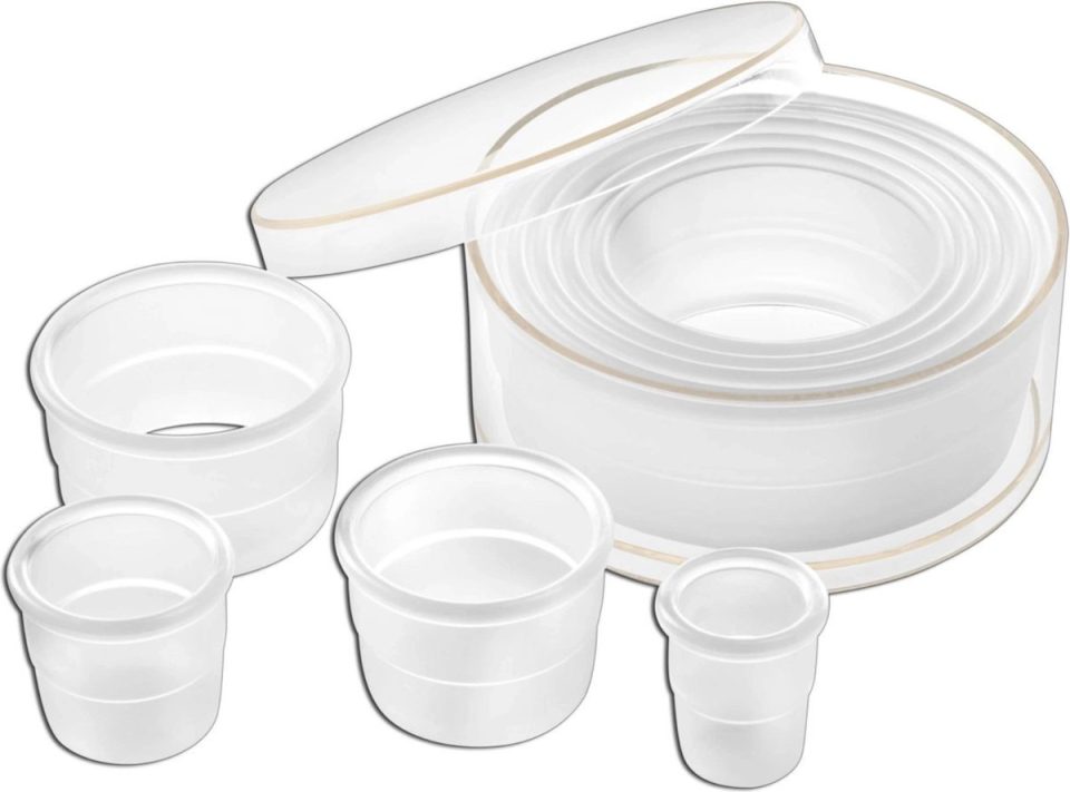 Deglon Déglon Set van 9 ronde uitstekers Hittebestendig polyamide