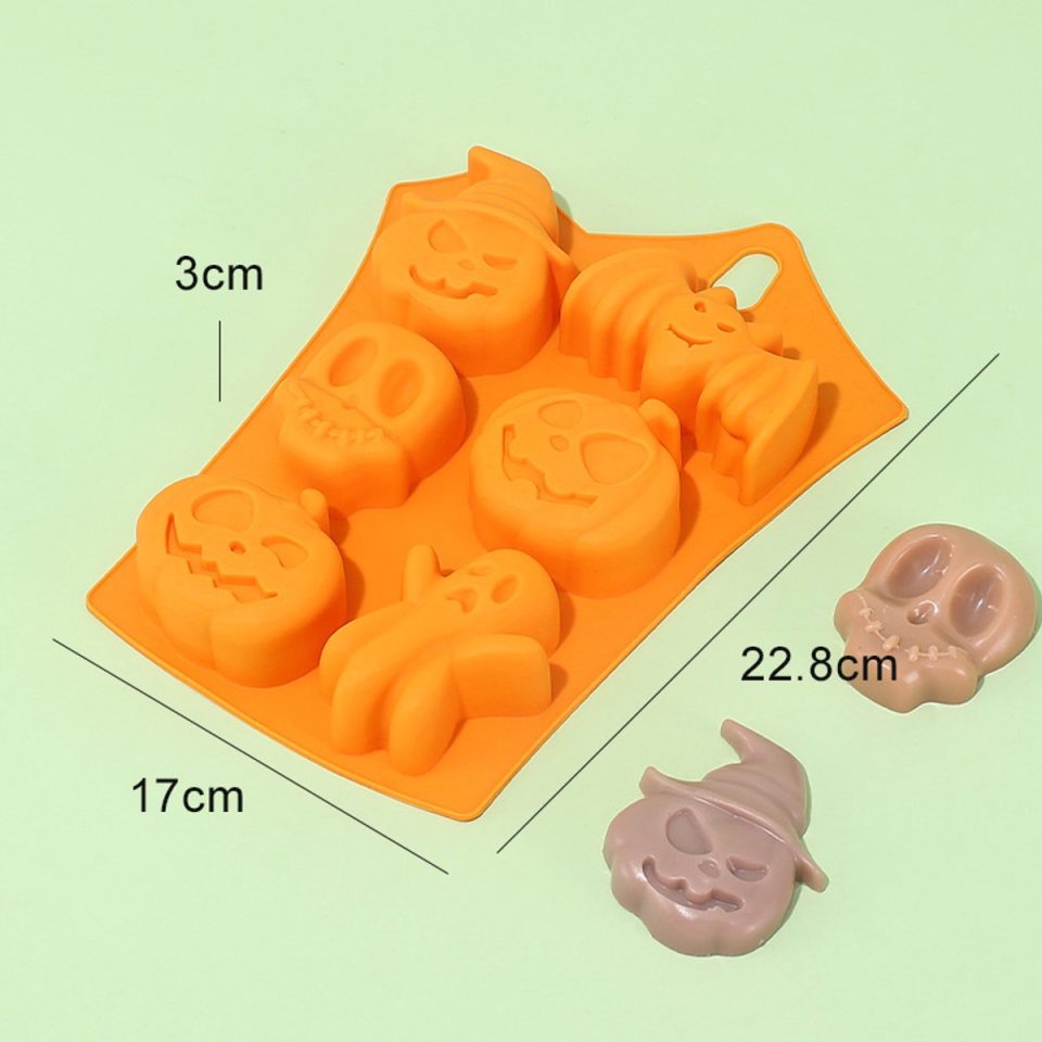 Sanorum siliconen bakvorm Halloween Koekjesstekers Set Onmisbaar voor Halloween van food-grade kwaliteit moeiteloos de feestsfeer cre