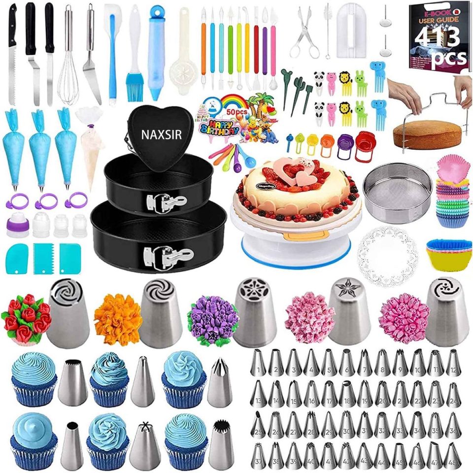 Naxsir Bakspullen & Taartversiering Set 413-Delig