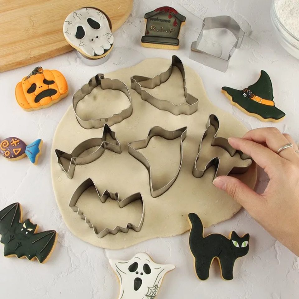 Without lemon Set van 12 Halloween Cookies Cutter