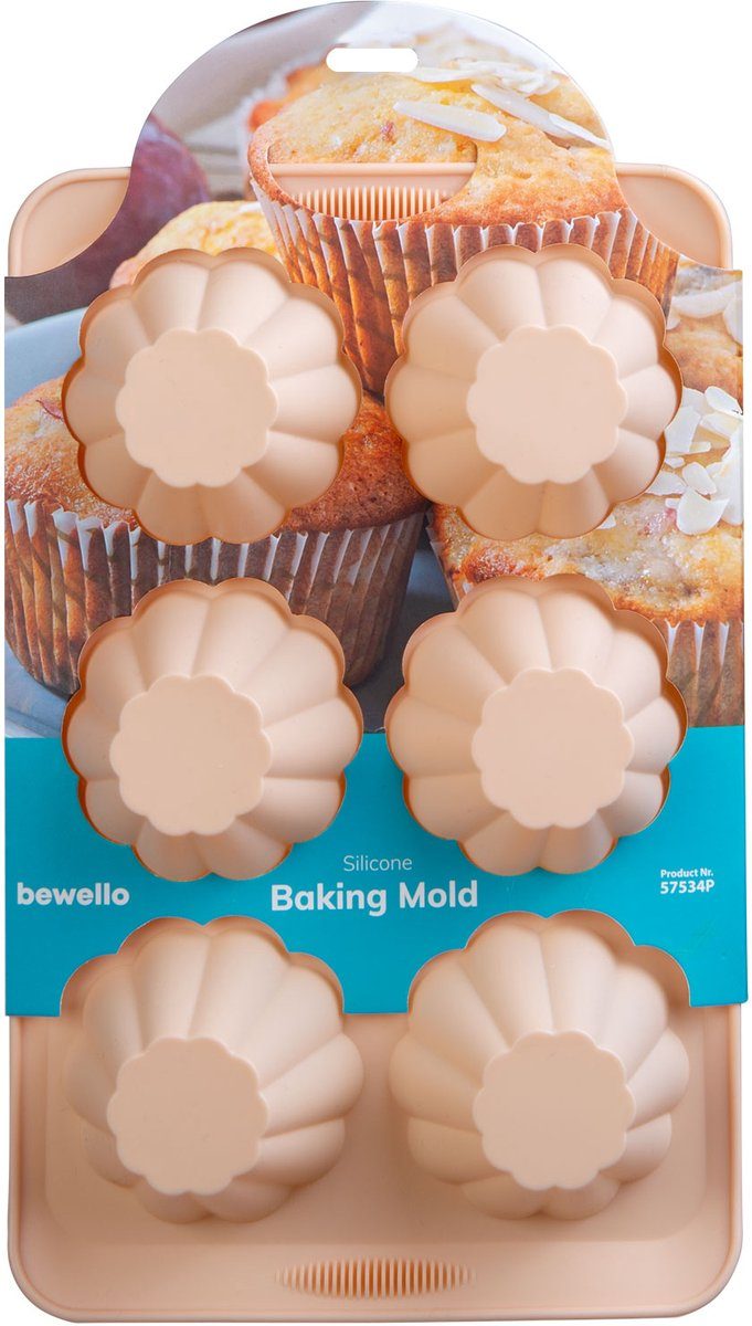 Bewello bakvorm Siliconen Muffin 30 x 19 x 4,1 cm (1 stuks)