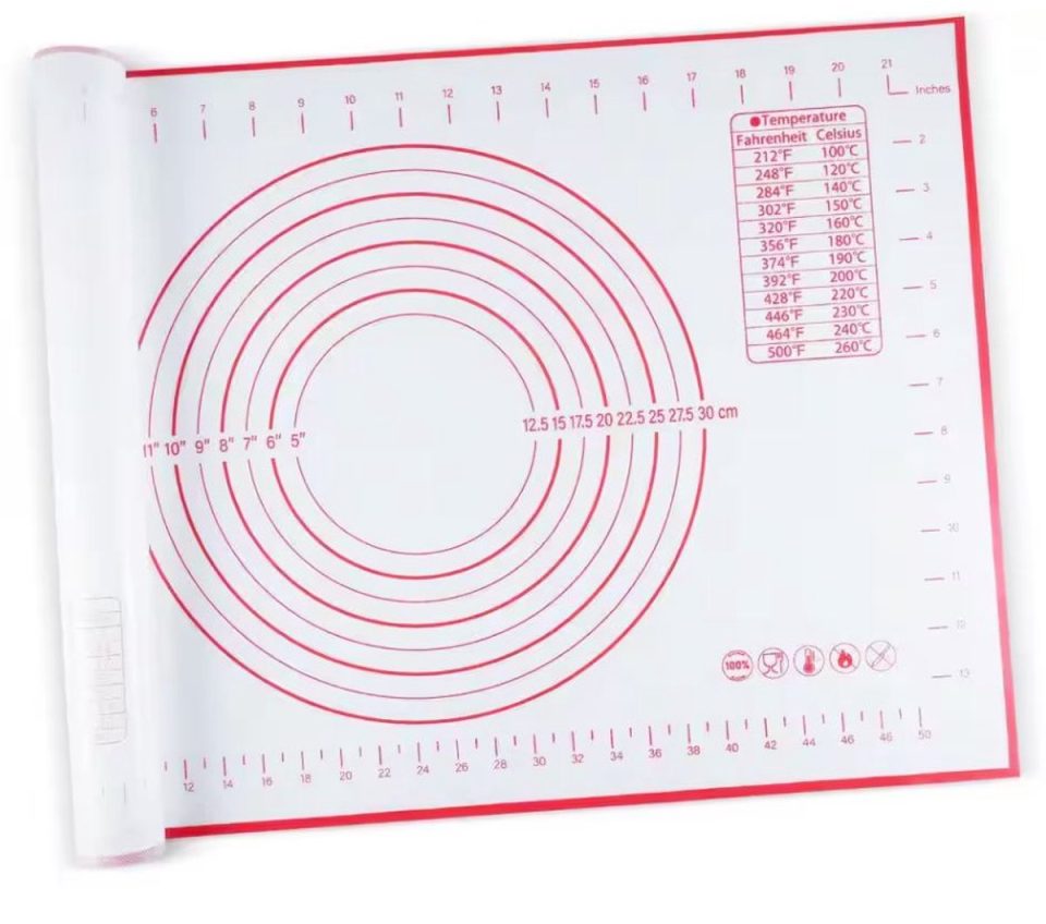 Jonyx bakmat Wit rood 70 x 50 cm