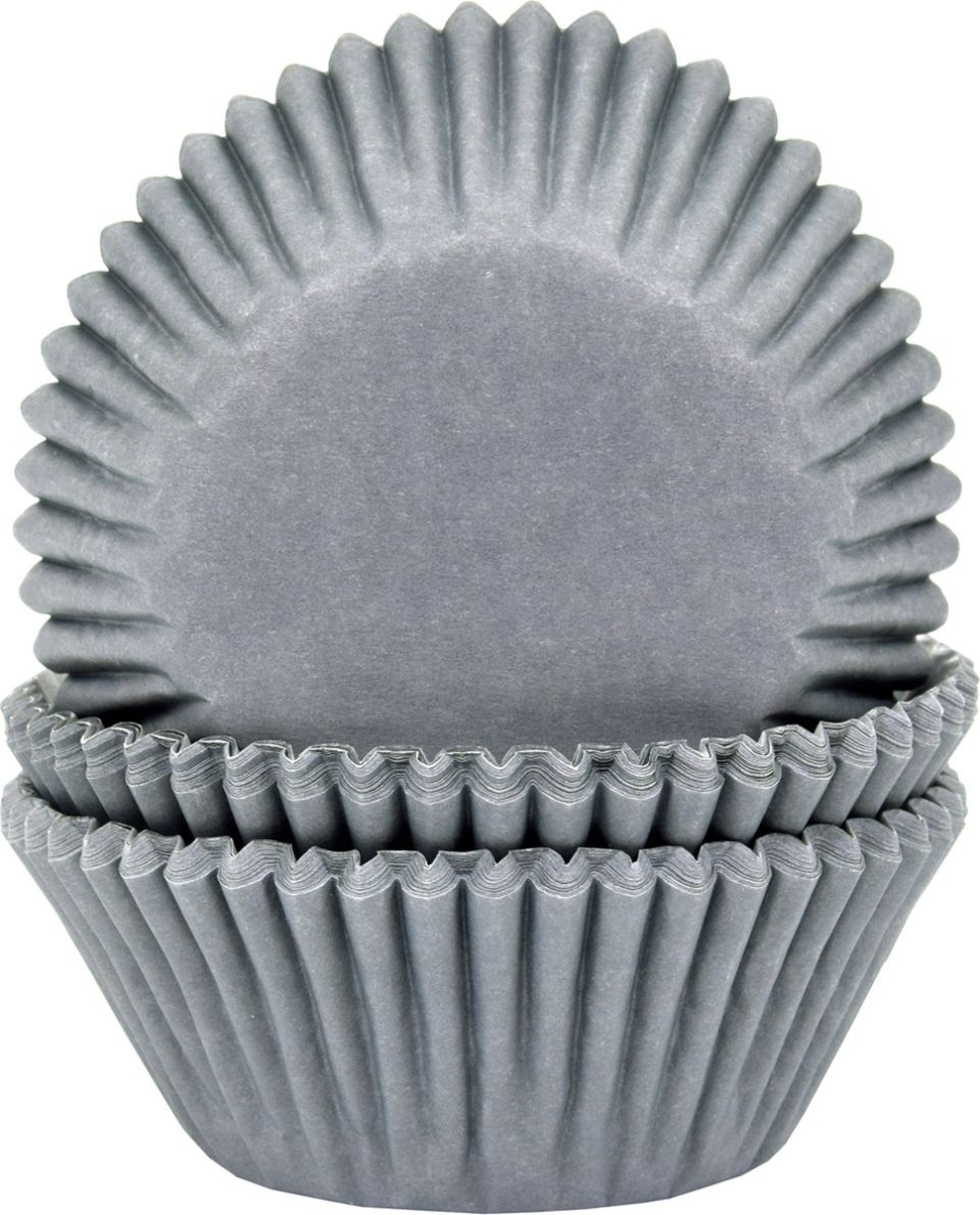 House of Marie Cupcake Vormpjes Grijs (50 stuks)