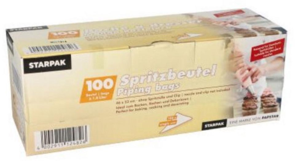 Starpak spuitzakken 100 x transparant 2,6 l 54 cm 26,5 cm