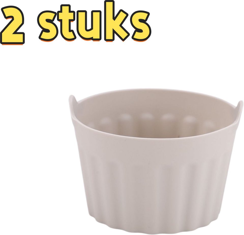 Merkloos ‘ siliconen bakvorm 2-delige 5 cm