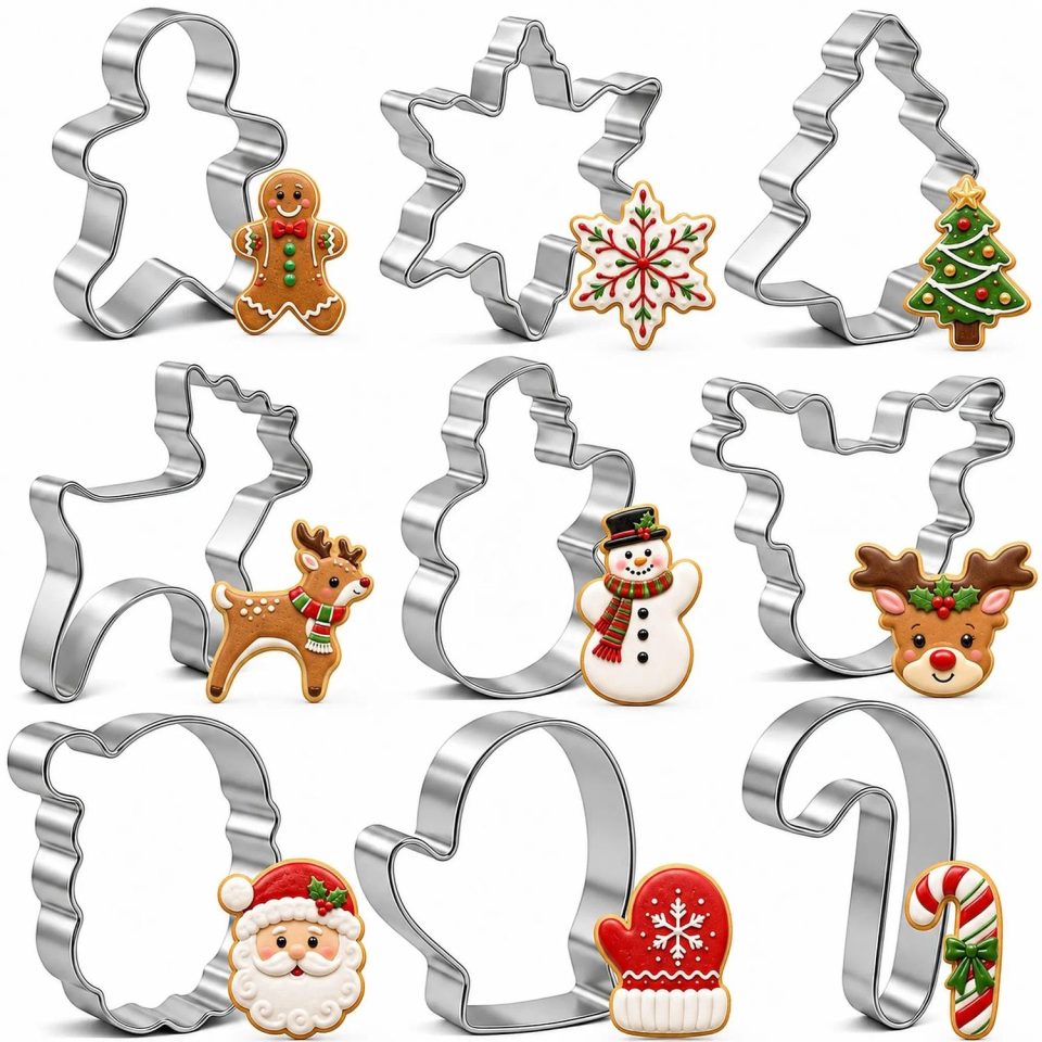 Famanu Kerst cookie cutters set van 9