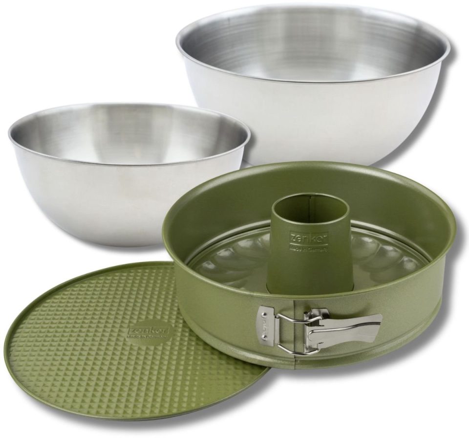 Zenker Bakkerset met springvorm en savarinvorm 26 cm