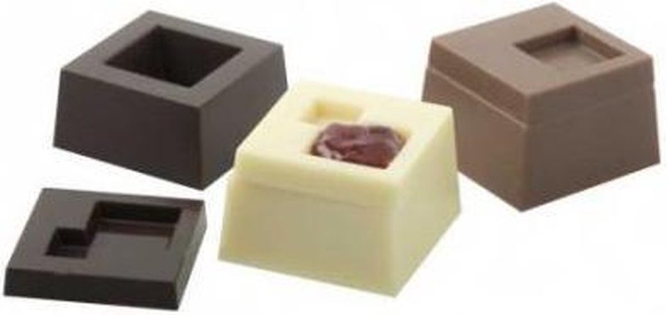 Decora chocolade mal 3D blokjes
