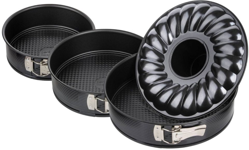 Zenker Set van 2 springvormen en 1 springvorm en savarinvorm 24 28 cm