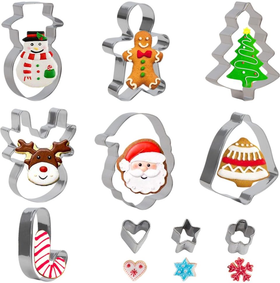 Suloli 10-delige set kerstkoekjesvormpjes