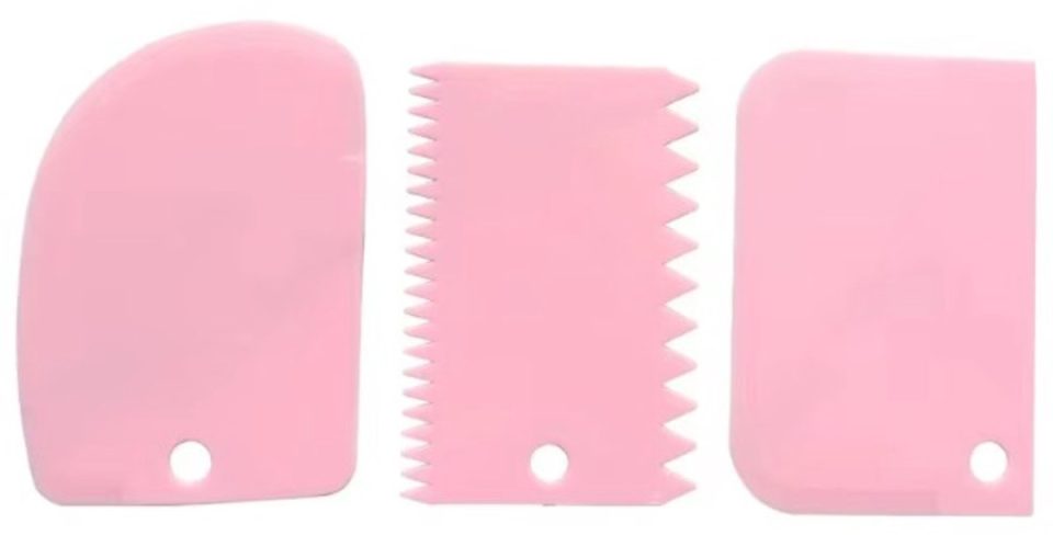 Go Go Gadget Deegschraper set van 3 Roze