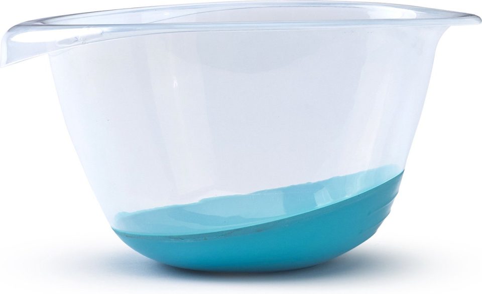 Whitefurze beslagkom /mengkom kunststof blauw 3,5 l