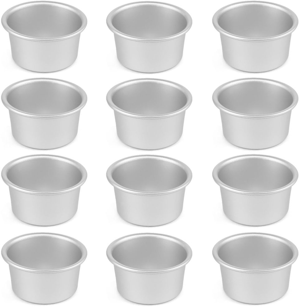 Famanu Set van 12 mini ronde bakvormen Ø 9,5 cm