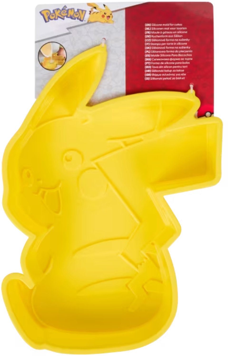 Durabo B.V. cakevorm Bakvorm Pikachu / Pocemon. Geel sileconen