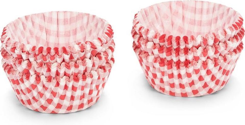 Patisse Cupcakevormen Papier Rood/wit 5 cm (200 stuks)