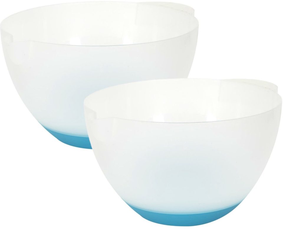 Lily cook beslagkom /mengkom transparant blauw 2 x 3 l