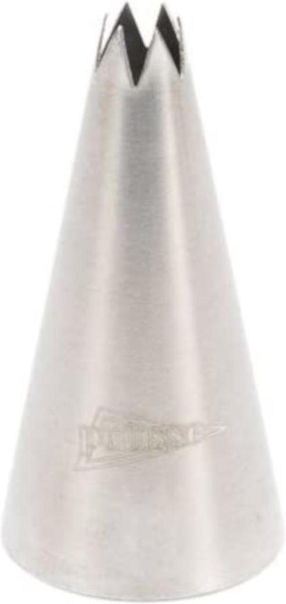 Patisse spuitmondje rvs ster 8 mm