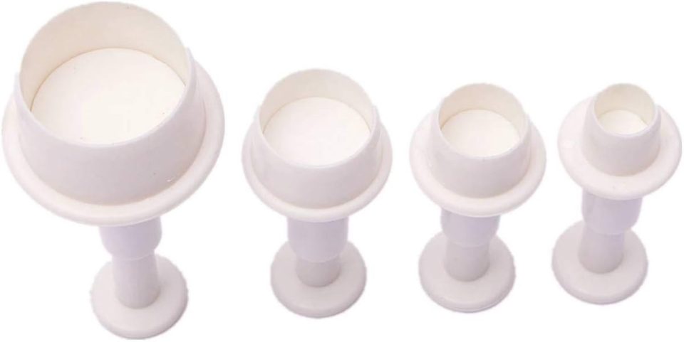 L-Feng-Uk 4-delige koekjesvormpjes voor taart, fondant en decoratie