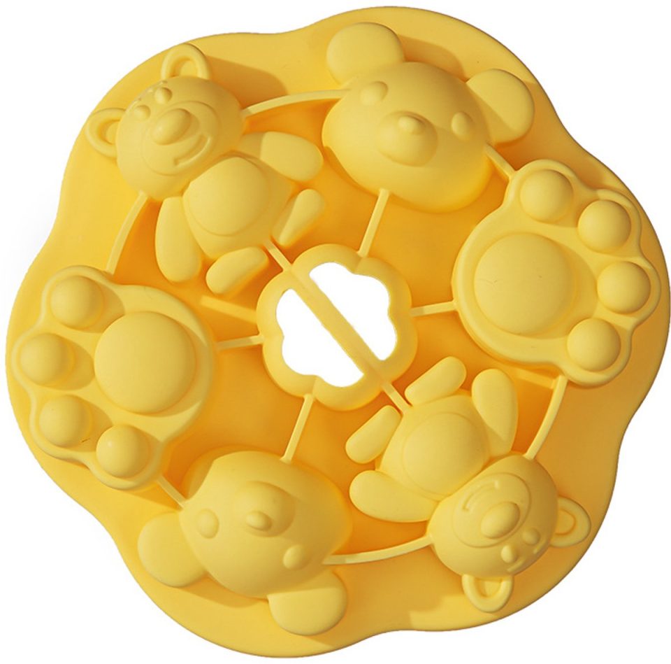 oneay chocoladevorm Schattige mini-vorm, siliconen, geschikt voor het bakken van gelei, gummibeertjes, pudding en cakejes, leuk keukenhulpmiddel in de vorm van een dier voor doe-het-zelfprojecten. (1 stuks)