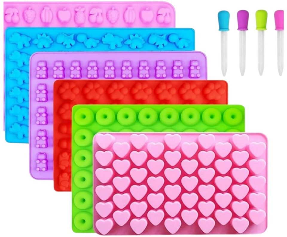 Gummy Bear Set van 6 Candy Molds Silicone